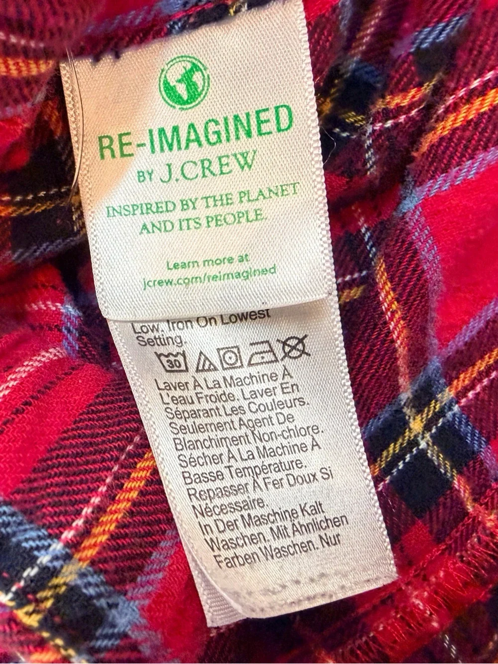 J.Crew Red Plaid Flannel Pajama Pants Size L Cozy Lounge Sleepwear